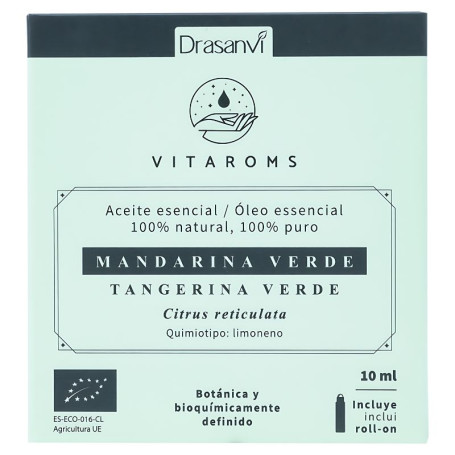 Olio Essenziale Di Mandarino Verde Biologico 10Ml Vitaroms Drasanvi