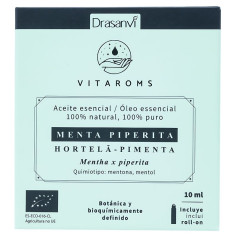 Olio Essenziale Di Menta Piperita Biologico 10Ml Vitaroms Drasanvi