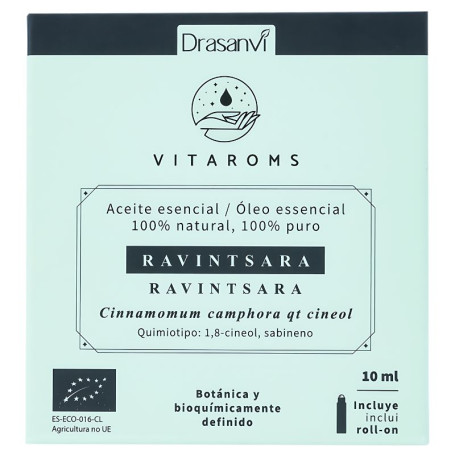 Ravintsara Olio Essenziale Biologico 10Ml Vitaroms Drasanvi