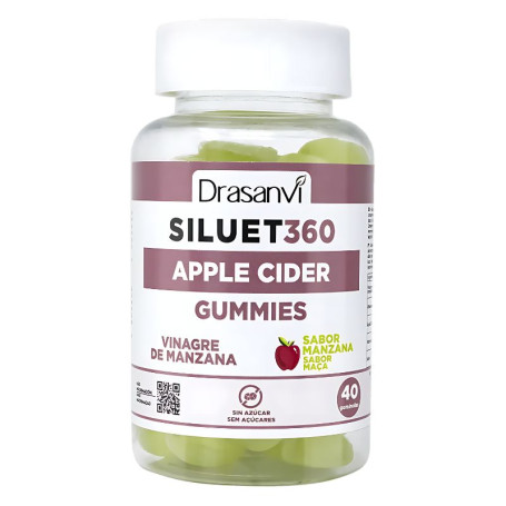 Aceto di sidro di mele Siluet 360º 40 caramelle gommose Drasanvi