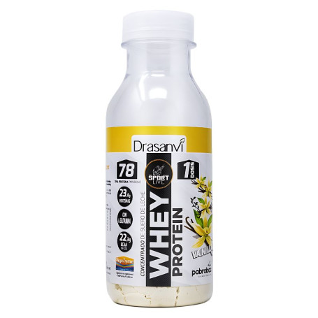 Flacone monodose Concentrato di proteine del siero di latte Vaniglia 30G Drasanvi