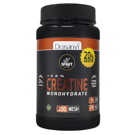 Creatina Monoidrato 200 Mesh 1Kg+20% Regalo Sport Live Drasanvi