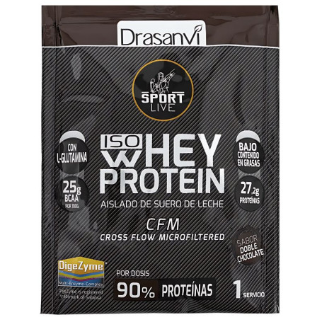 Proteine Whey Isolate Monodose Doppio Cioccolato 30G Sport Live Dr