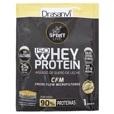 Proteine Whey Isolate Monodose Vaniglia 30G Sport Live Drasanvi