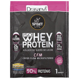 Proteine Whey Isolate Monodose Yog Fragola 30G Sport Live Drasanvi