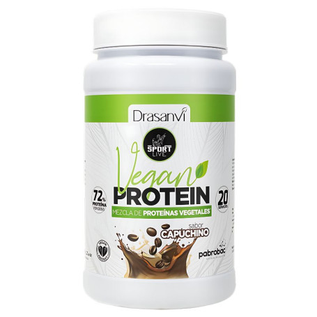 Gusto Cappuccino Proteico Vegano 600 Gr Sport Live Drasanvi