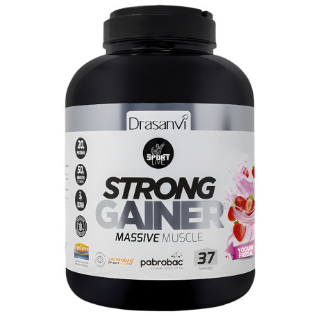 Aumento di peso Yogurt alla fragola 3Kg Sport Live Drasanvi