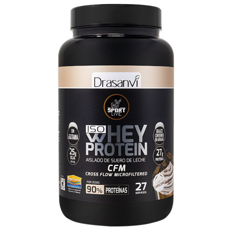 Proteine Isolate Del Siero Di Latte Cappuccino 800G Sport Live Drasanvi