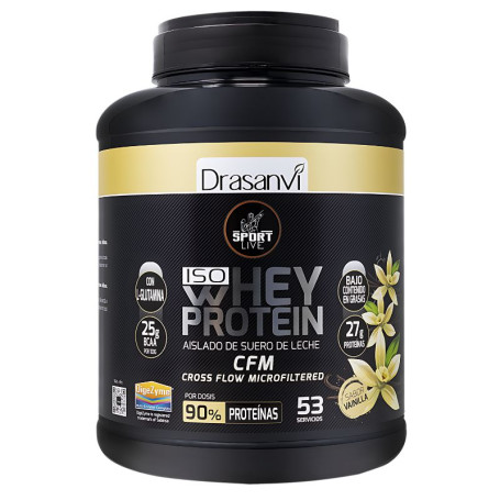Proteine Whey Isolate Vaniglia 1.6Kg Sport Live Drasanvi