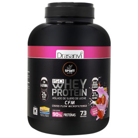 Yogurt alla fragola isolato di proteine del siero di latte 2,2Kg Sport Live Drasanvi