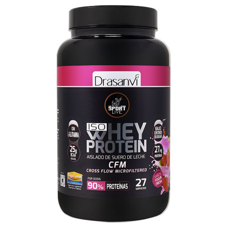 Yogurt alla fragola isolato di proteine del siero di latte 800G Sport Live Drasanvi