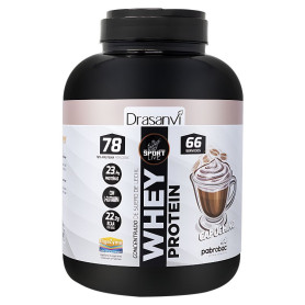 Concentrato di proteine del siero di latte Cappuccino 2Kg Sport Live Drasanvi