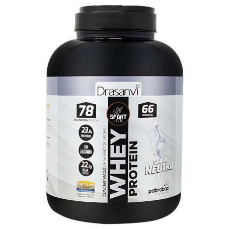 Proteine Whey Concentrate Neutre 2Kg Sport Live Drasanvi