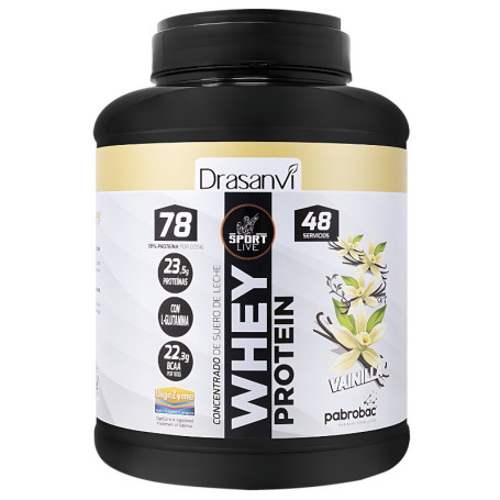Concentrato di proteine del siero di latte alla vaniglia 1,45Kg Sport Live Drasanvi