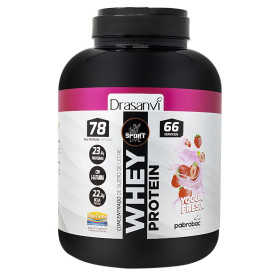 Concentrato di proteine del siero di latte Yogurt alla fragola 2Kg Sport Live Drasanvi