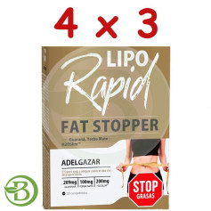 Confezione 4x3 Liporapid Fat Stopper 30 Compresse Dietmed