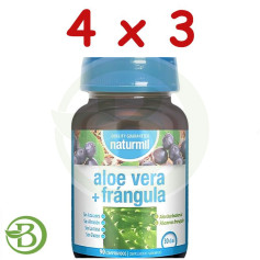 Confezione 4x3 Aloe Vera + Frangula 90 Compresse Naturmil