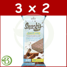 Confezione 3x2 Snackis Compleat Choco Latte Gusto Cannella 35 Gr Herbora