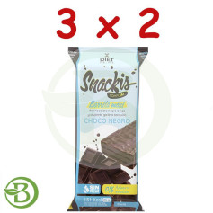 Confezione 3x2 Snackis Compleat Choco Black 35 Gr Herbora