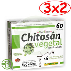 Pack 3x2 Chitosano Vegetale 60 Capsule Pinisan