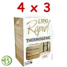 Confezione 4x3 Liporapid Termogenico 30 Capsule Dietmed