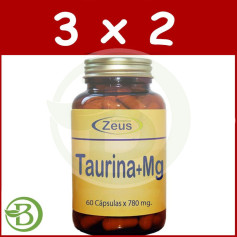 Confezione 3x2 Taurina con Magnesio 60 Capsule Zeus