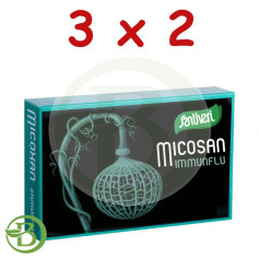 Confezione 3x2 Micosan Immunflu 40 Capsule Santiveri