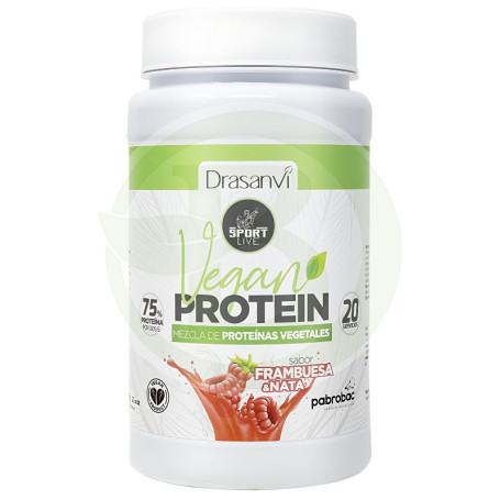 Proteina Vegetale Lampone 600Gr. Sport Live Drasanvi