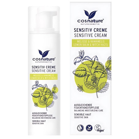 Crema Viso Sensitive Melisa &amp; Hamamelis 50Ml Cosnature