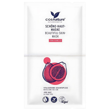 Maschera viso Beautiful Skin Pompelmo rosa 2X8ml Cosnature