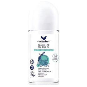 Deodorante Roll-On 24H Menta &amp; Lime Biologico 50 Ml Cosnature