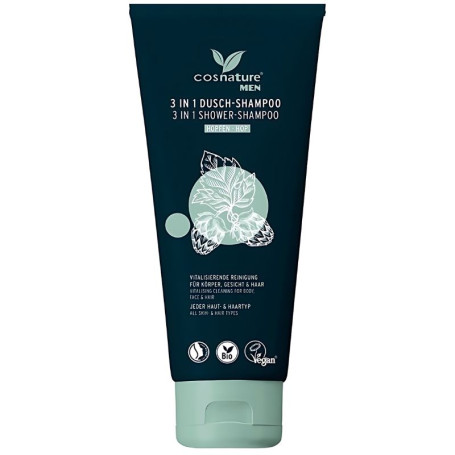 Gel Doccia e Shampoo 3 in 1 Luppolo da Uomo 200Ml Cosnature