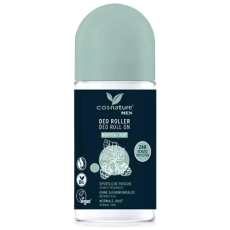 Deodorante Roll-On 24H per Uomo Luppolo 50Ml Cosnature