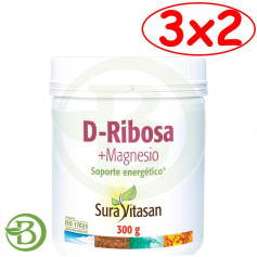 Confezione 3x2 D-Ribosio + Magnesio 300Gr Sura Vitasan