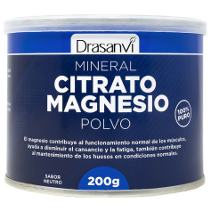Polvere minerale di citrato di magnesio 200Gr Drasanvi