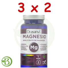 Confezione 3x2 Bisglicinato di magnesio minerale 60 compresse Drasanvi