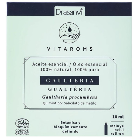 Olio essenziale biologico Wintergreen Cosmos 10Ml Vitaroms Drasanvi