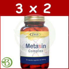 Confezione 3x2 Metasin Complex 60 Capsule Vegetali Zeus