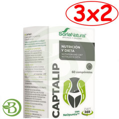 Confezione 3x2 Captalip 60 compresse Soria Natural