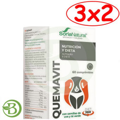 Confezione 3x2 Quemavit 60 compresse Soria Natural
