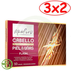Confezione 3x2 Capelli, Pelle e Unghie Flash 10 Fiale allo Stato Puro