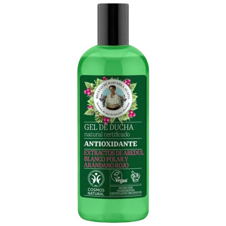 Gel doccia antiossidante naturale verde Agafia 260Ml Agafja
