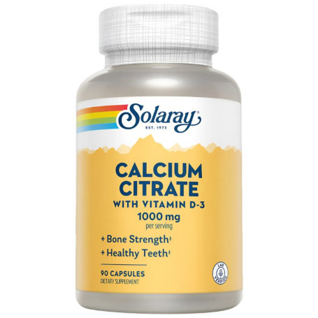 Citrato di calcio D3 90 capsule Solaray