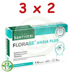 Confezione 3x2 Florase Ansia Plus 30 Capsule Santiveri
