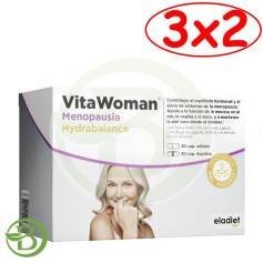 Confezione 3x2 Vitawoman Menopausa Hydrabalance 30 Capsule Eladiet