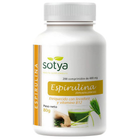 Spirulina + Vitamina B12 400Mg 200 Compresse Sotya