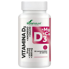 Vitamina D3+Mg a rilascio prolungato 60 compresse Soria Natural