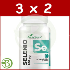 Confezione 3x2 Selenio a rilascio prolungato 90 compresse Soria Natural