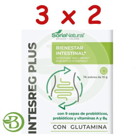 Pack 3x2 Intesreg Plus 14 Sobres Soria Natural