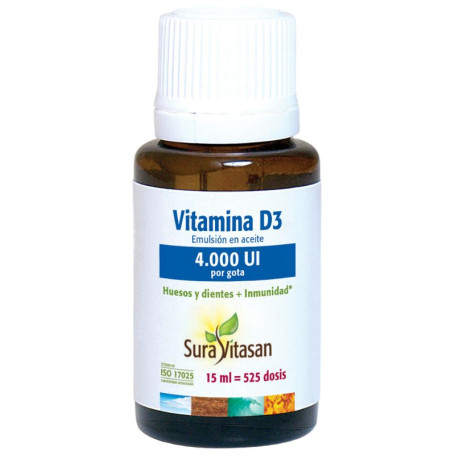 Vitamina D3 4.000 Ui 15Ml Sura Vitasan